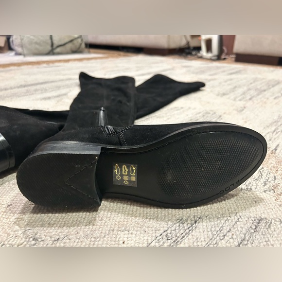 Also Black Over The Knee High Boots - Picture 4 of 11